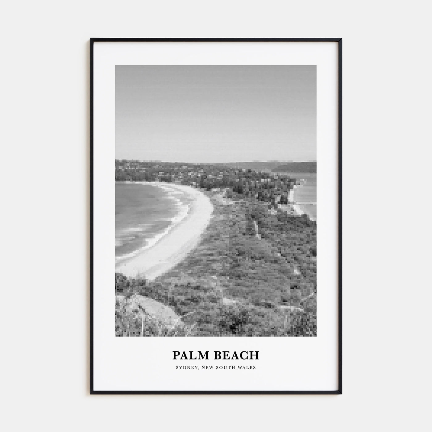 Palm Beach, New South Wales Portrait B&W Poster