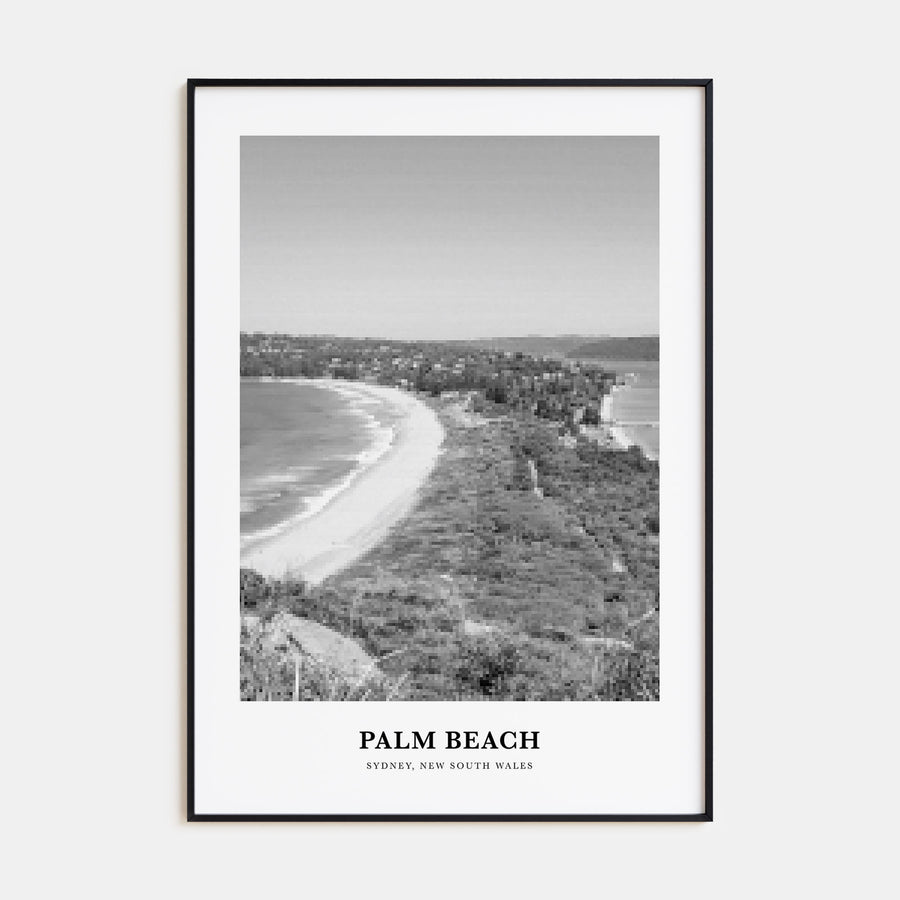 Palm Beach, New South Wales Portrait B&W Poster