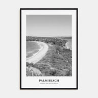 Palm Beach, New South Wales Portrait B&W Poster