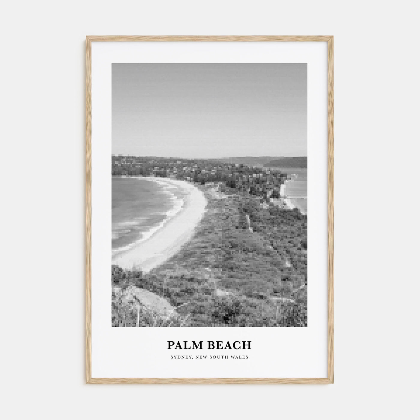 Palm Beach, New South Wales Portrait B&W Poster