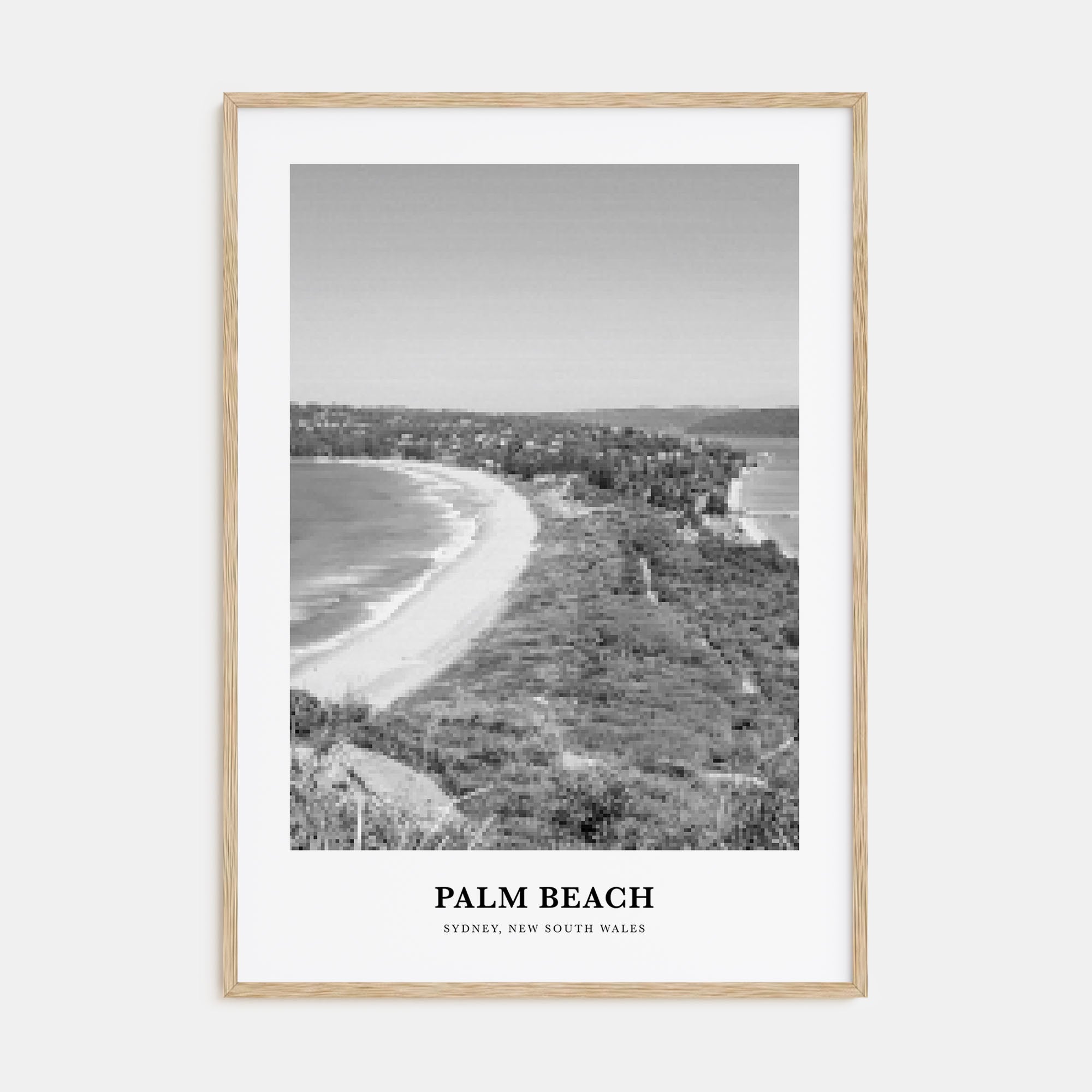 Palm Beach, New South Wales Portrait B&W Poster