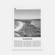 Palm Beach, New South Wales Travel B&W Poster