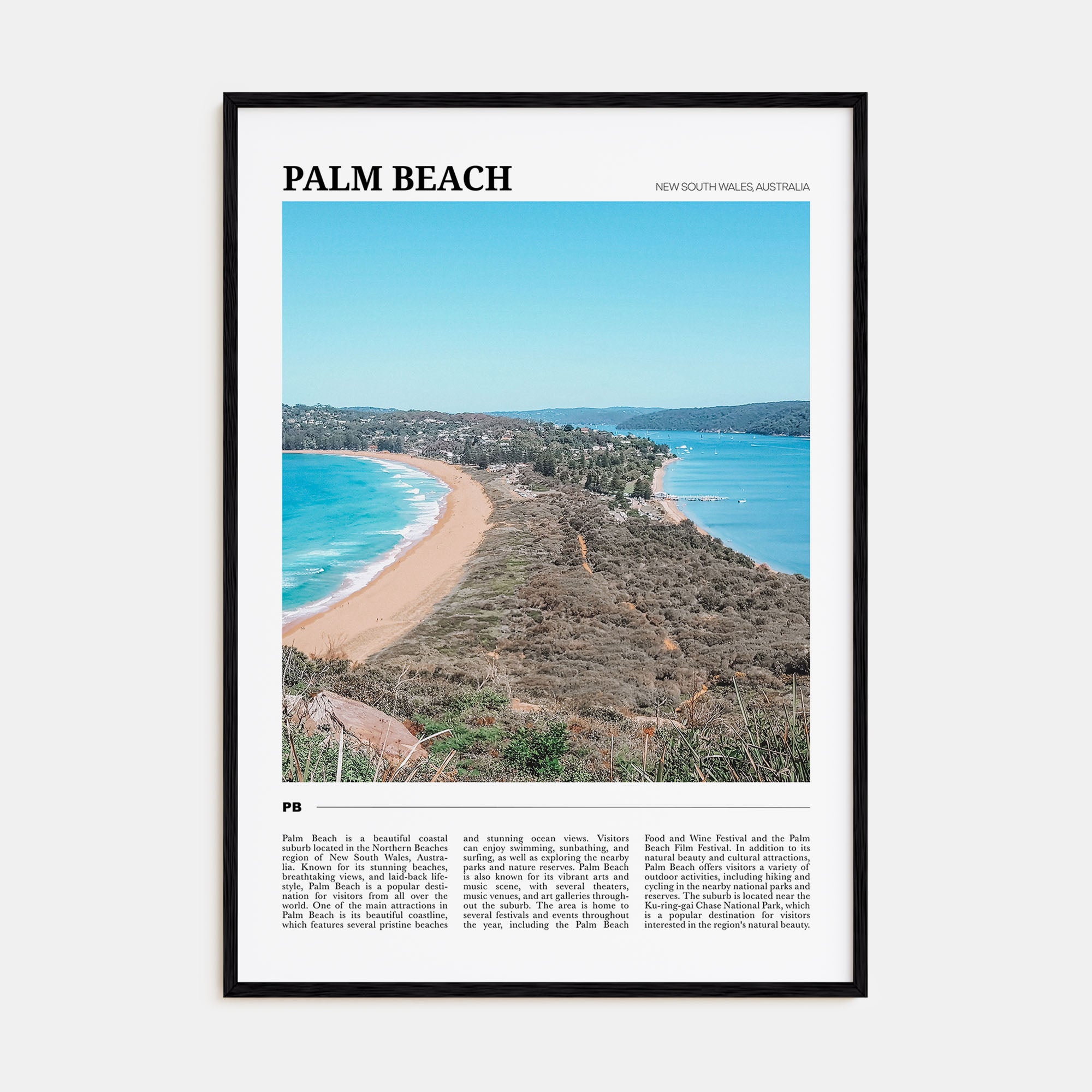 Palm Beach, New South Wales Travel Color Poster