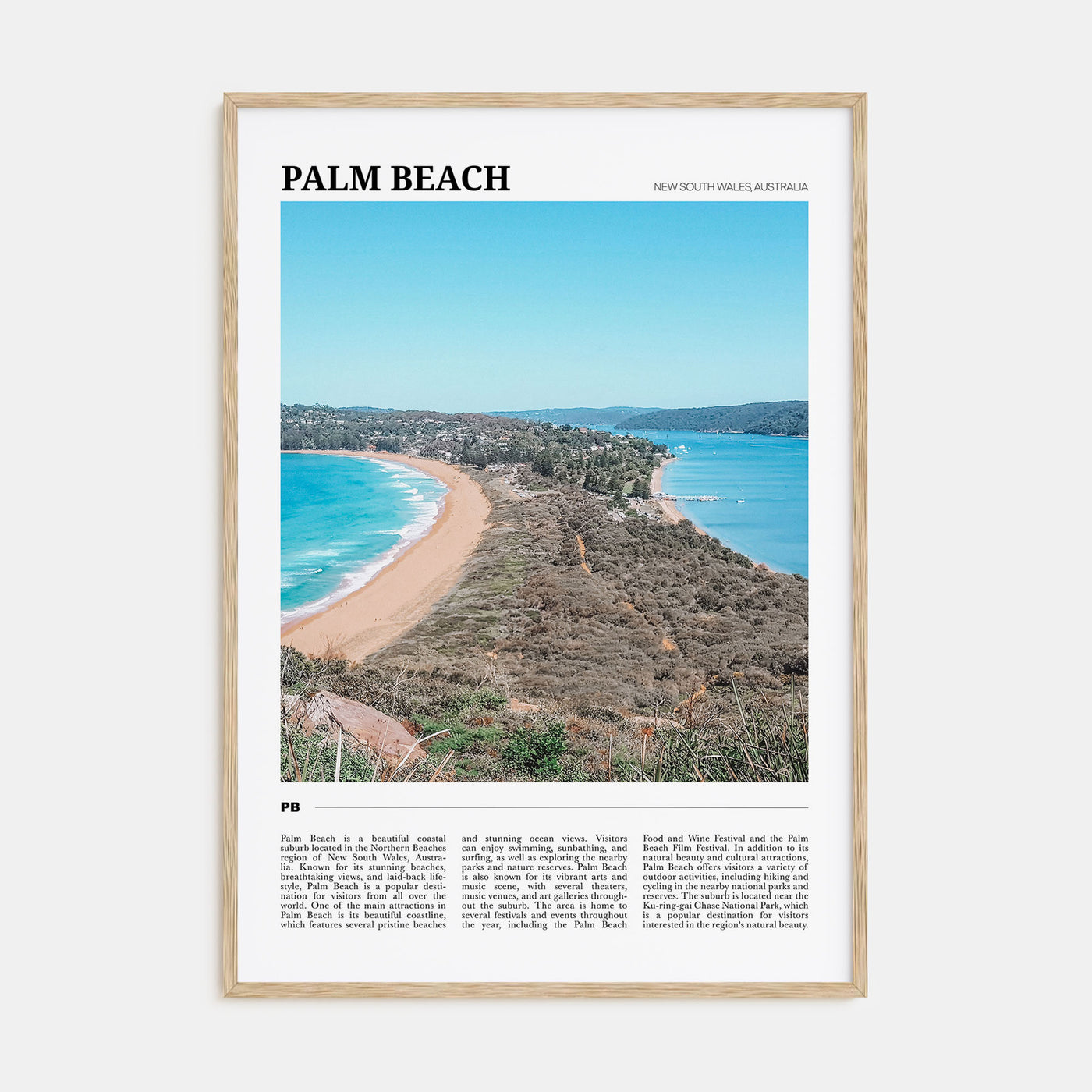 Palm Beach, New South Wales Travel Color Poster