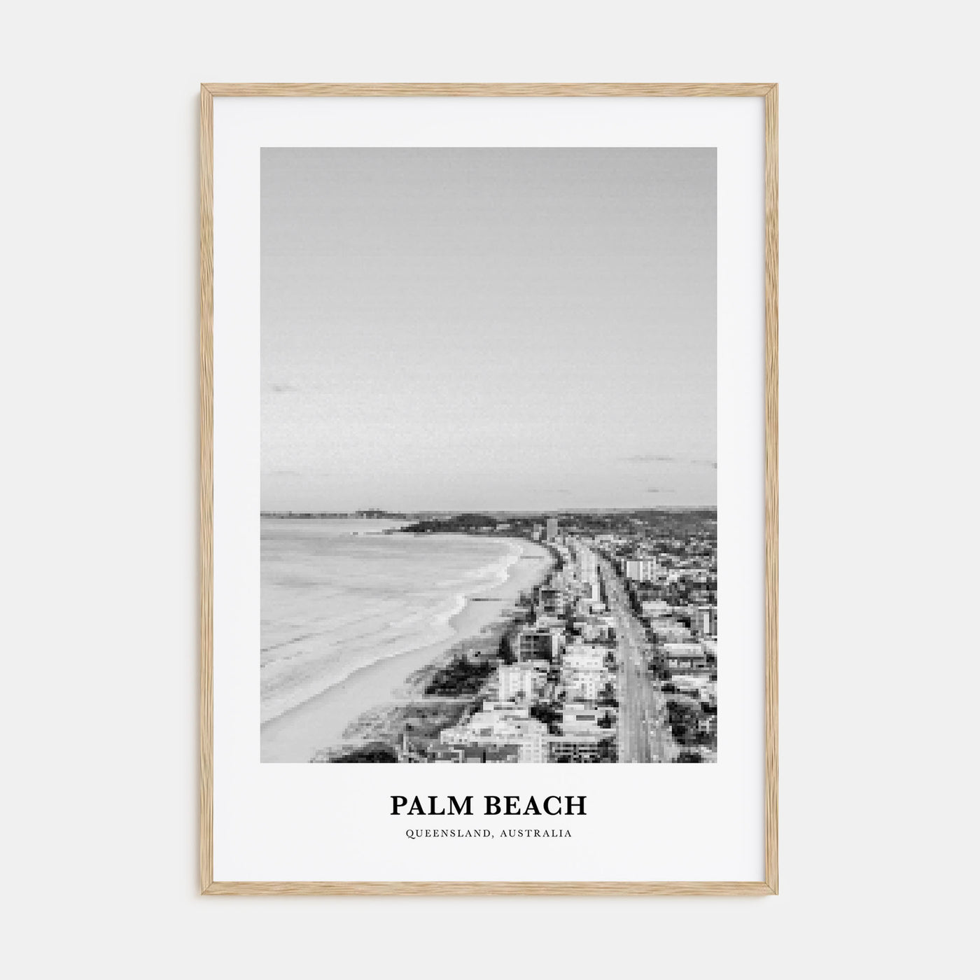 Palm Beach, Queensland Portrait B&W Poster