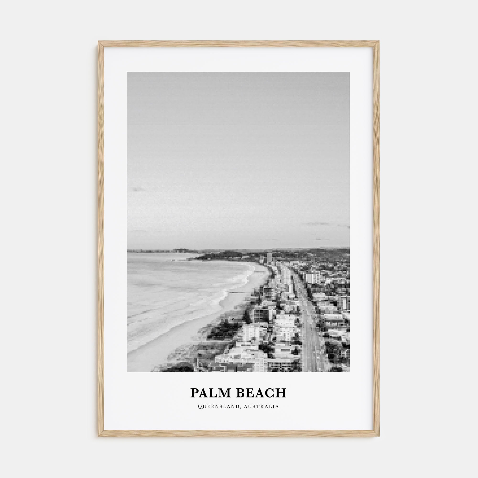 Palm Beach, Queensland Portrait B&W Poster