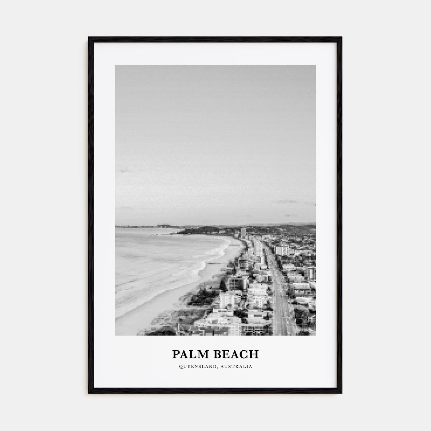 Palm Beach, Queensland Portrait B&W Poster