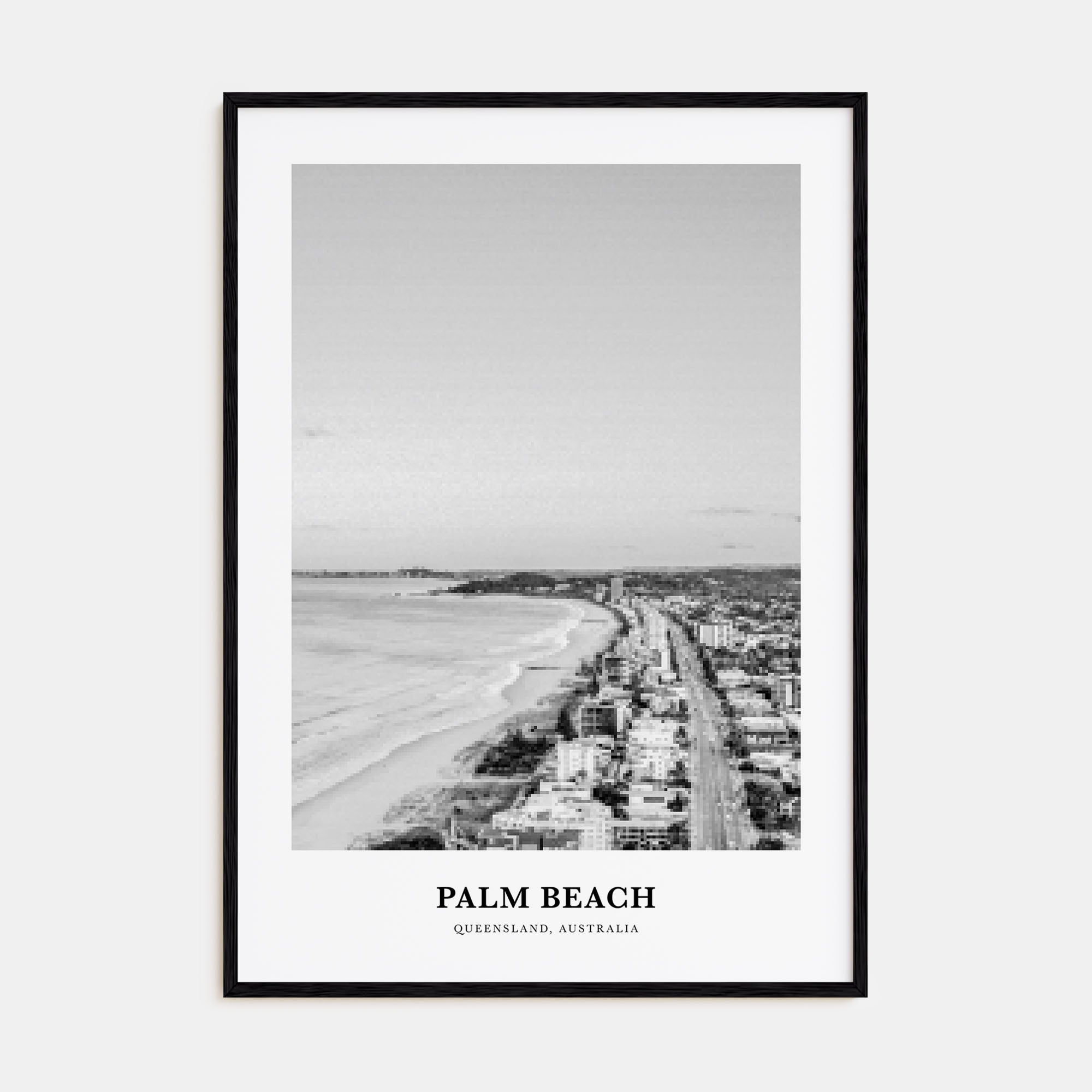 Palm Beach, Queensland Portrait B&W Poster