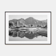 Palm Desert Landscape B&W Poster