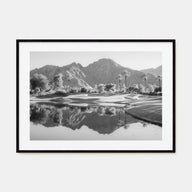Palm Desert Landscape B&W Poster