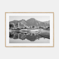 Palm Desert Landscape B&W Poster