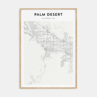 Palm Desert Map Portrait Poster