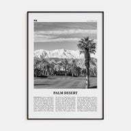 Palm Desert Travel B&W Poster