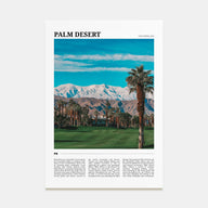 Palm Desert Travel Color Poster
