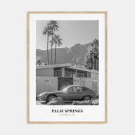 Palm Springs Portrait B&W No 1 Poster