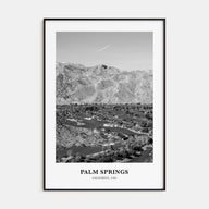 Palm Springs Portrait B&W No 2 Poster