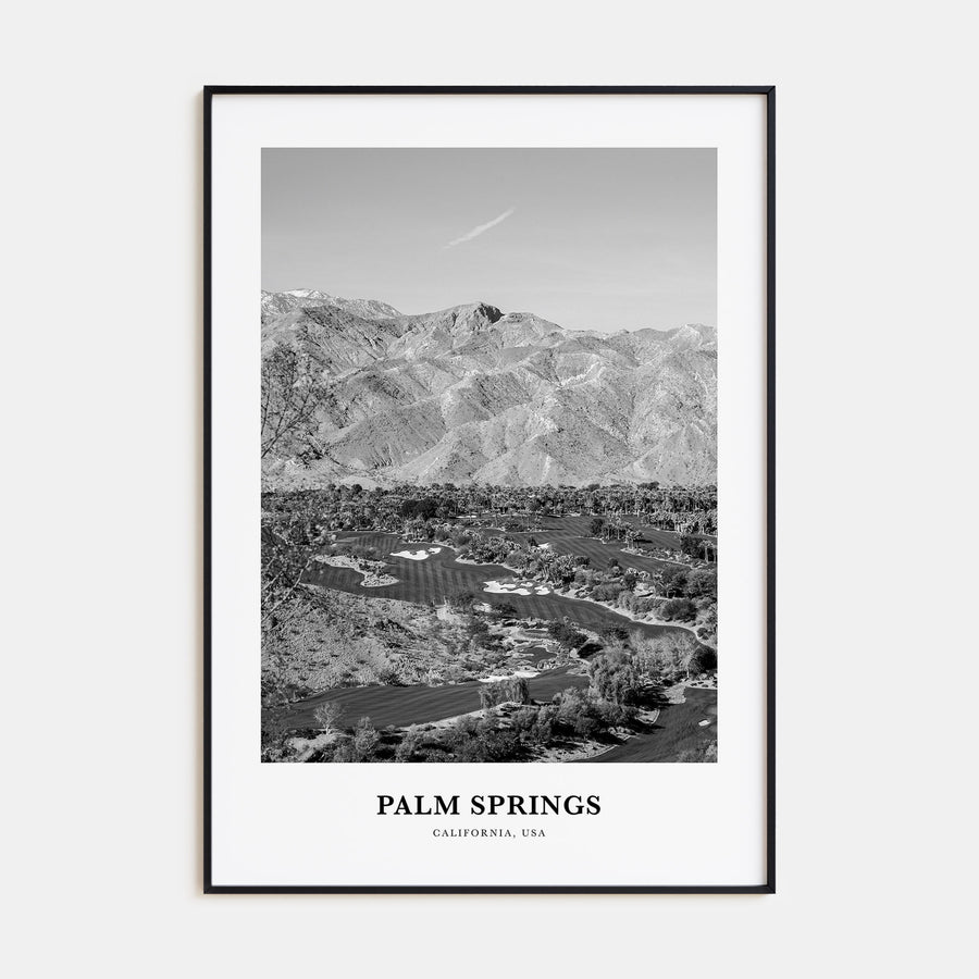 Palm Springs Portrait B&W No 2 Poster