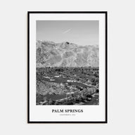 Palm Springs Portrait B&W No 2 Poster