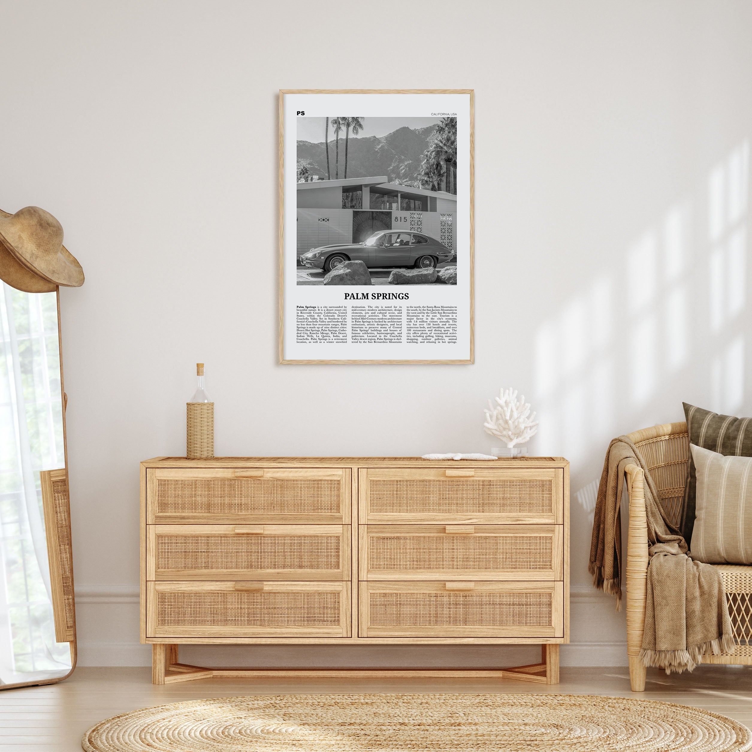 Palm Springs Travel B&W No 2 Poster