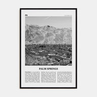 Palm Springs Travel B&W No 3 Poster