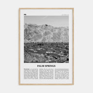 Palm Springs Travel B&W No 3 Poster