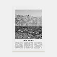 Palm Springs Travel B&W No 3 Poster