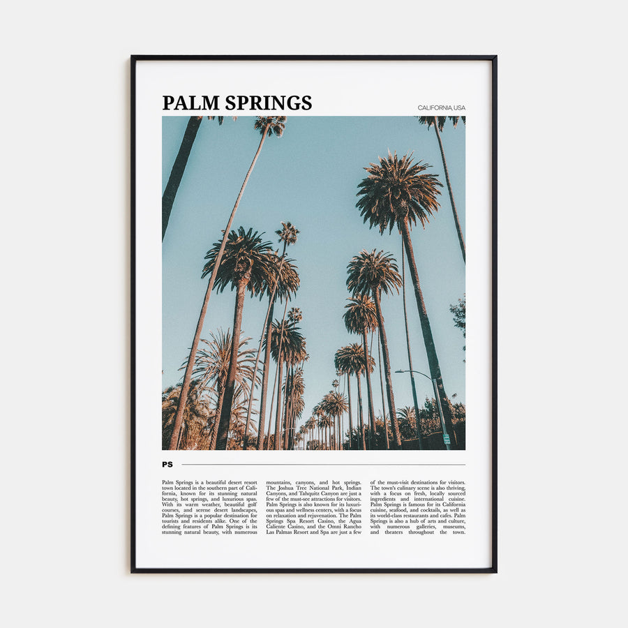 Palm Springs Travel Color No 1 Poster