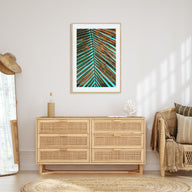 Palm Tree Leaf Photo Color Poster