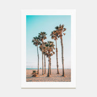 Palm Trees at the Beach Photo Color Poster