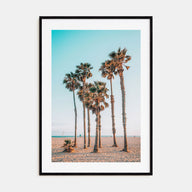 Palm Trees at the Beach Photo Color Poster