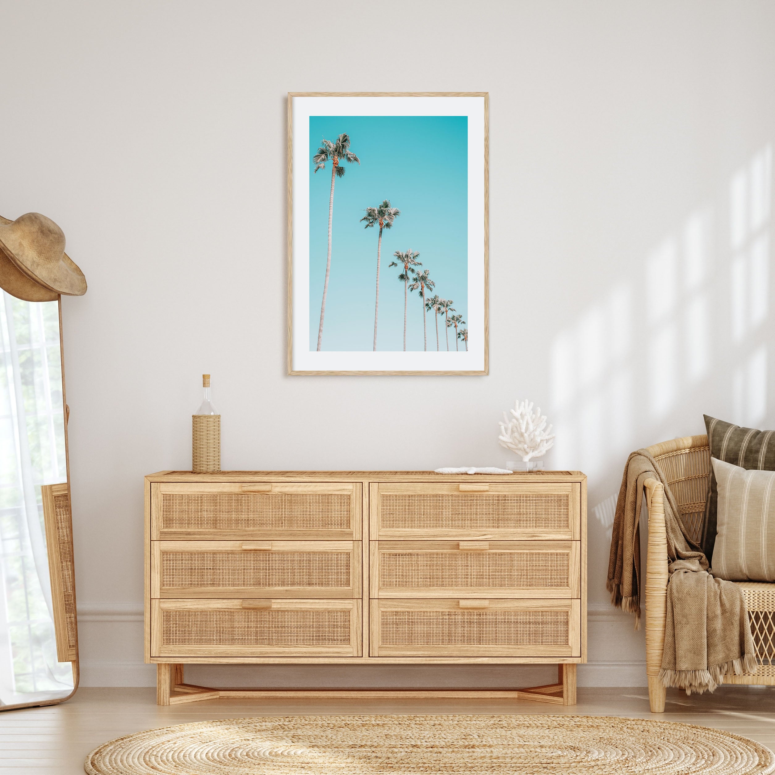 Palm Trees Photo Color No 3 Poster