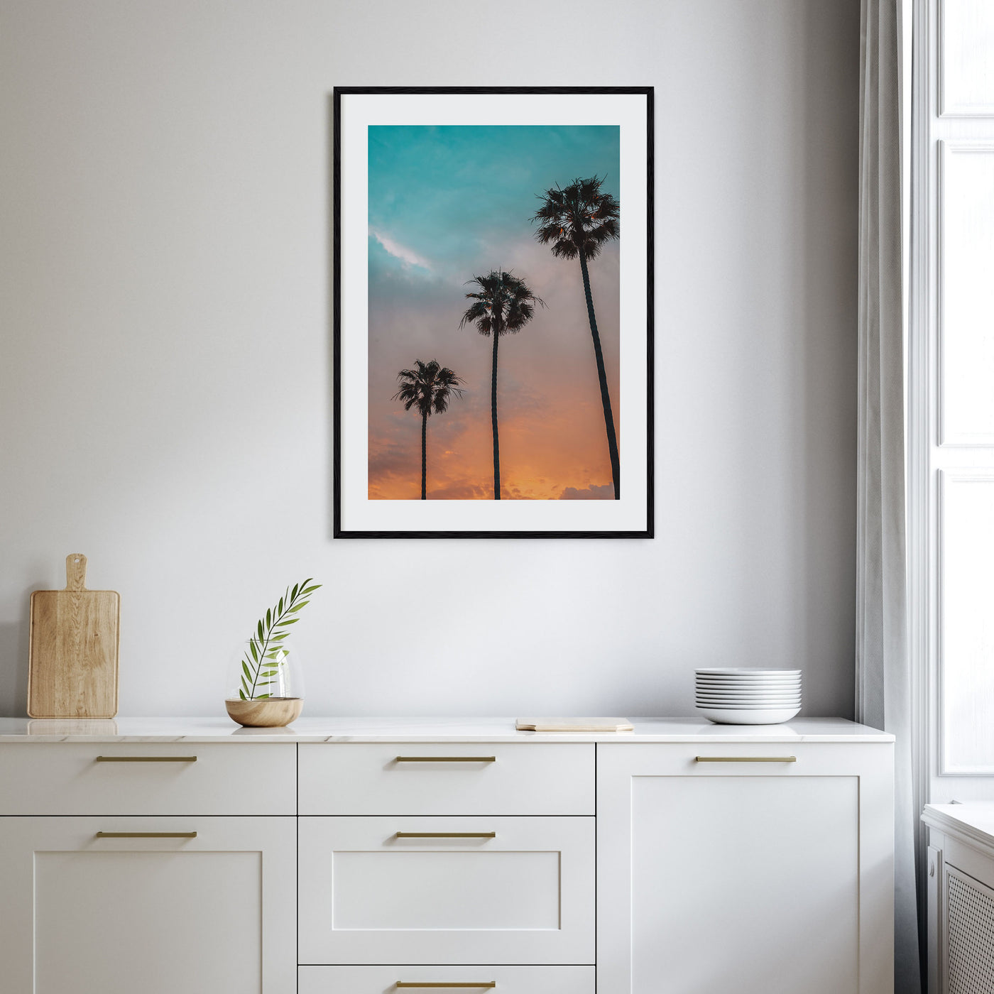 Palm Trees Photo Color No 9 Poster