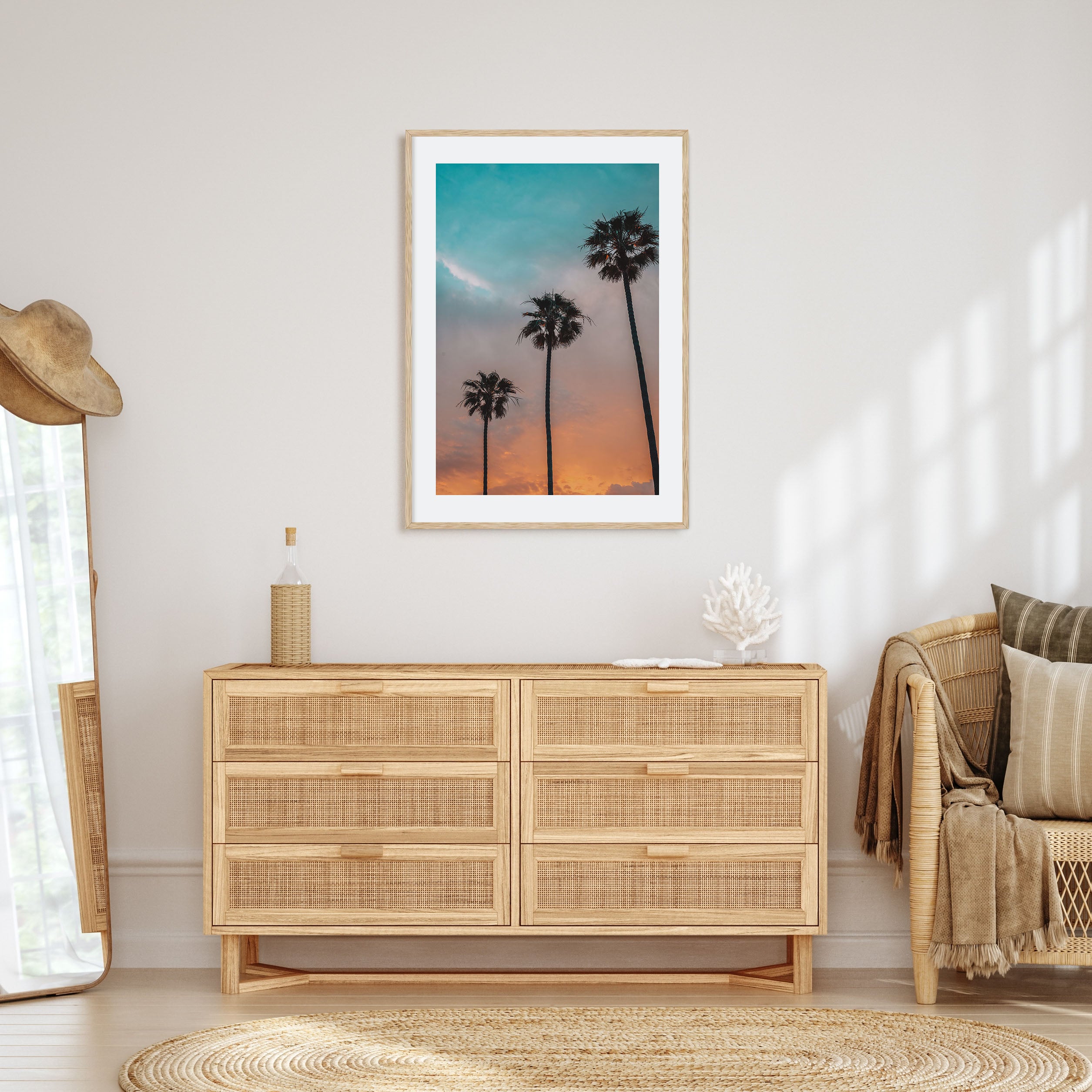 Palm Trees Photo Color No 9 Poster