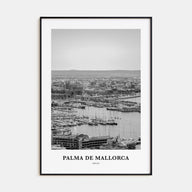 Palma de Mallorca Portrait B&W No 2 Poster