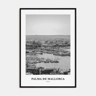Palma de Mallorca Portrait B&W No 2 Poster