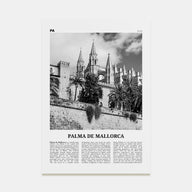 Palma de Mallorca Travel B&W No 2 Poster