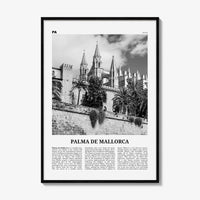 Palma de Mallorca Print Black and White No 2, Palma de Mallorca Print, Palma Wall Art, Palma Poster, Palma Photo, Spain, Majorca España