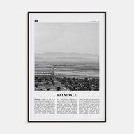 Palmdale Travel B&W Poster
