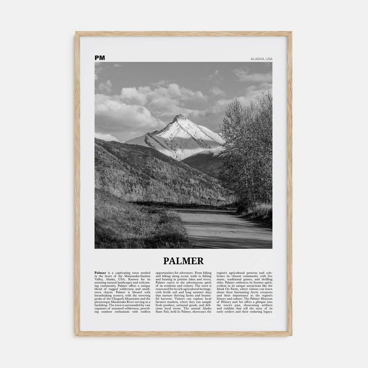 Palmer Travel B&W Poster