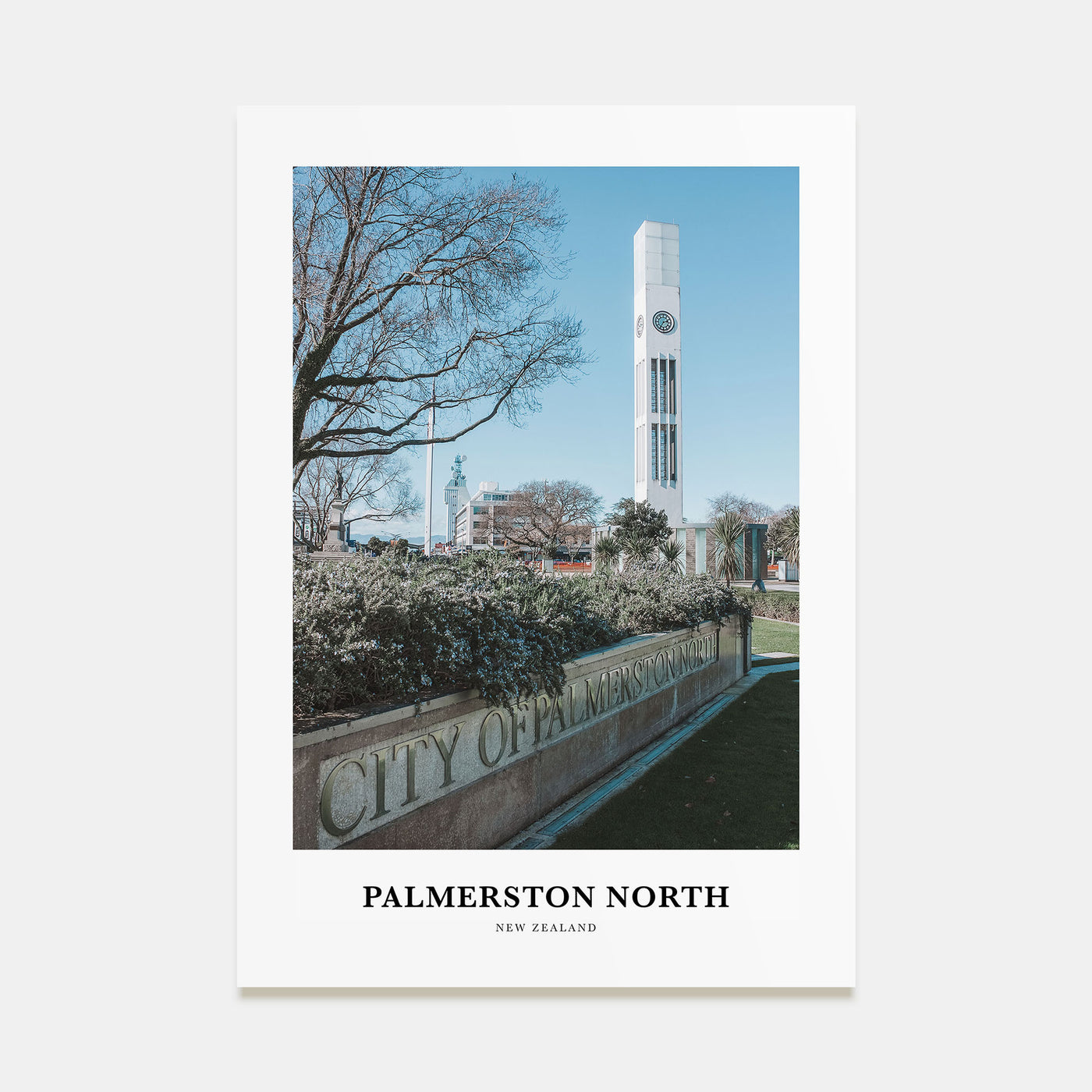 Palmerston North Portrait Color Poster