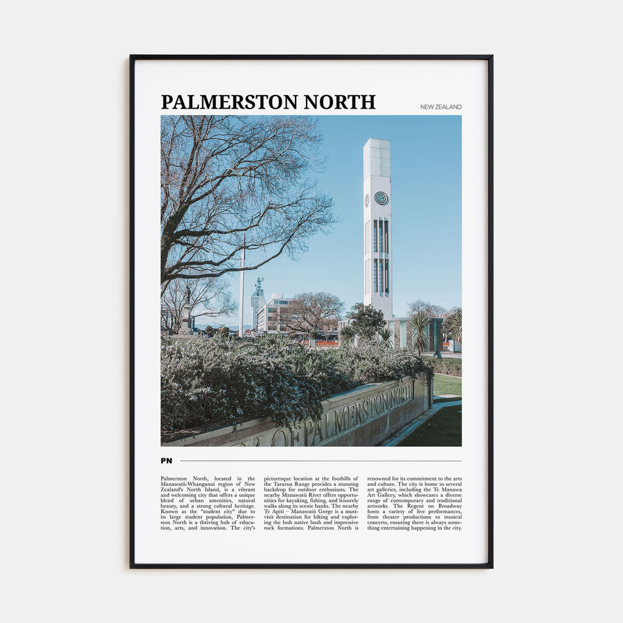 Palmerston North Travel Color Poster
