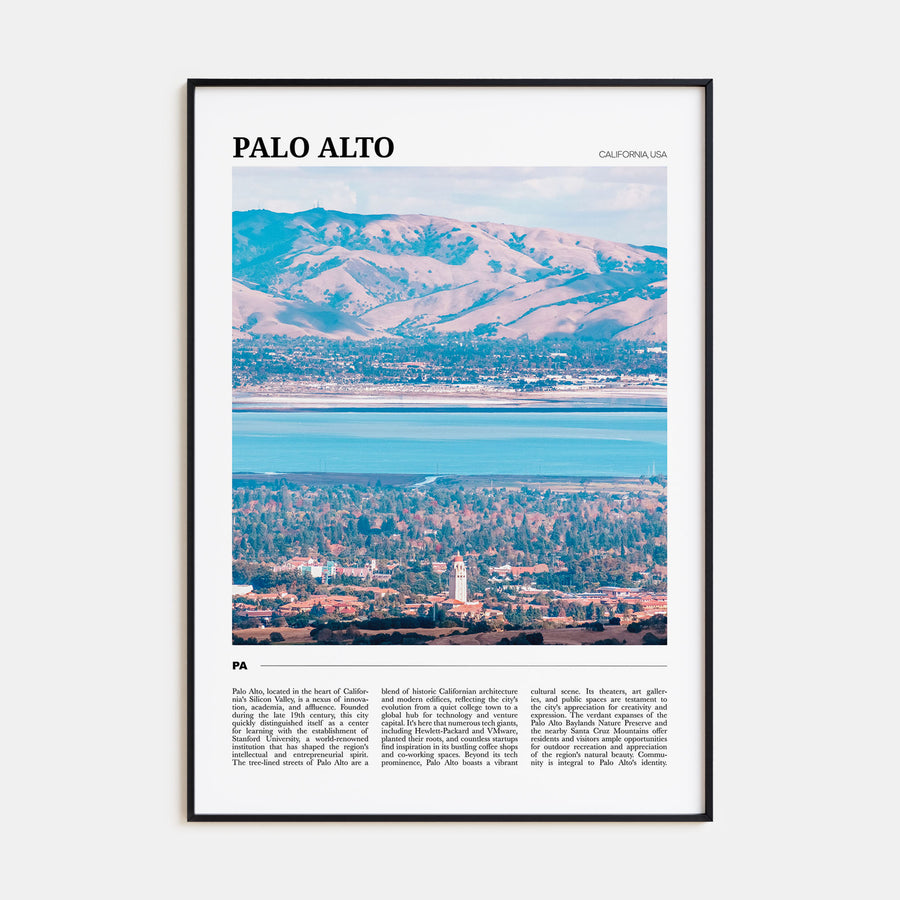 Palo Alto Travel Color Poster
