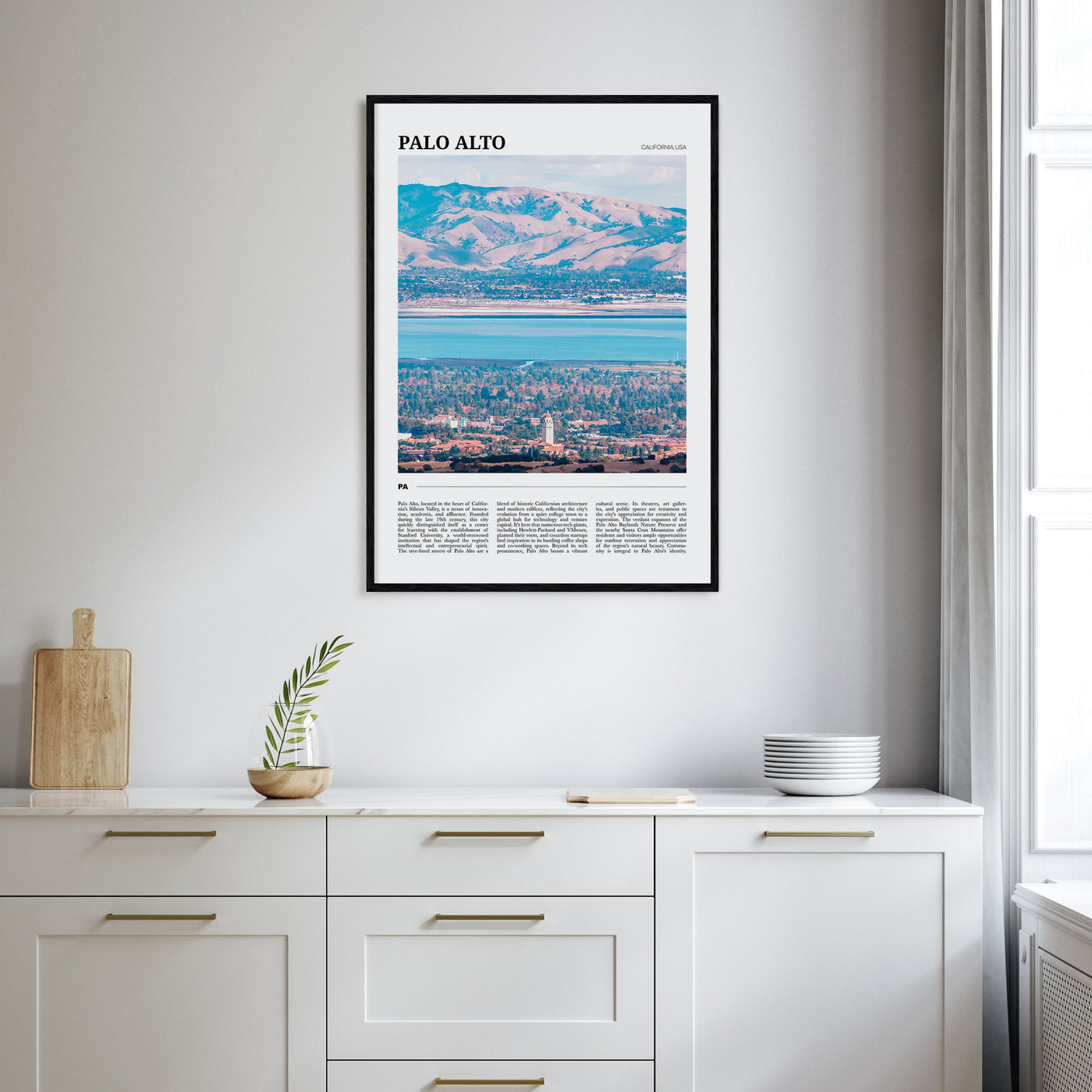 Palo Alto Travel Color Poster