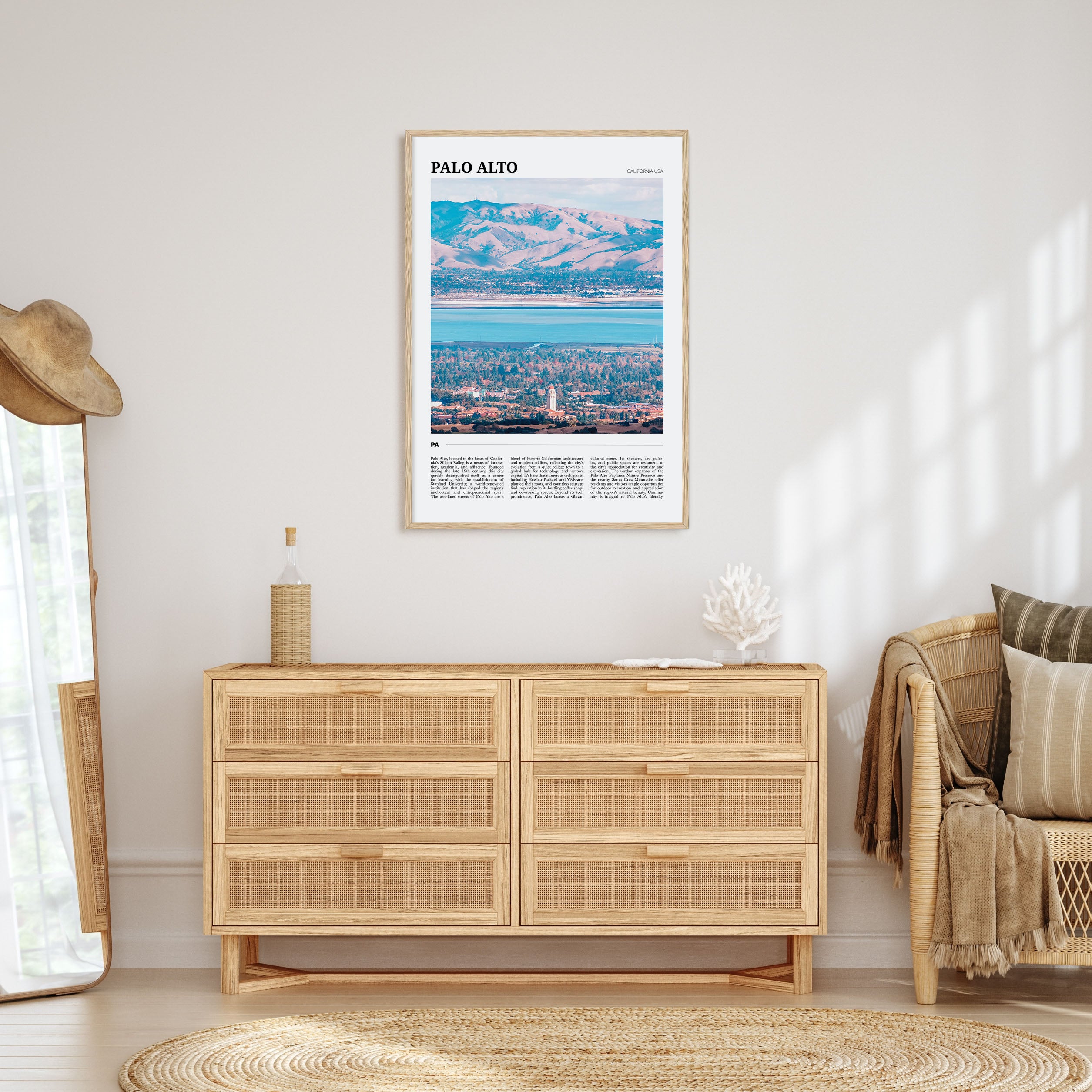 Palo Alto Travel Color Poster