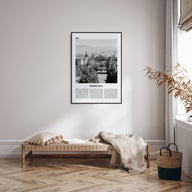 Pamplona Travel B&W Poster