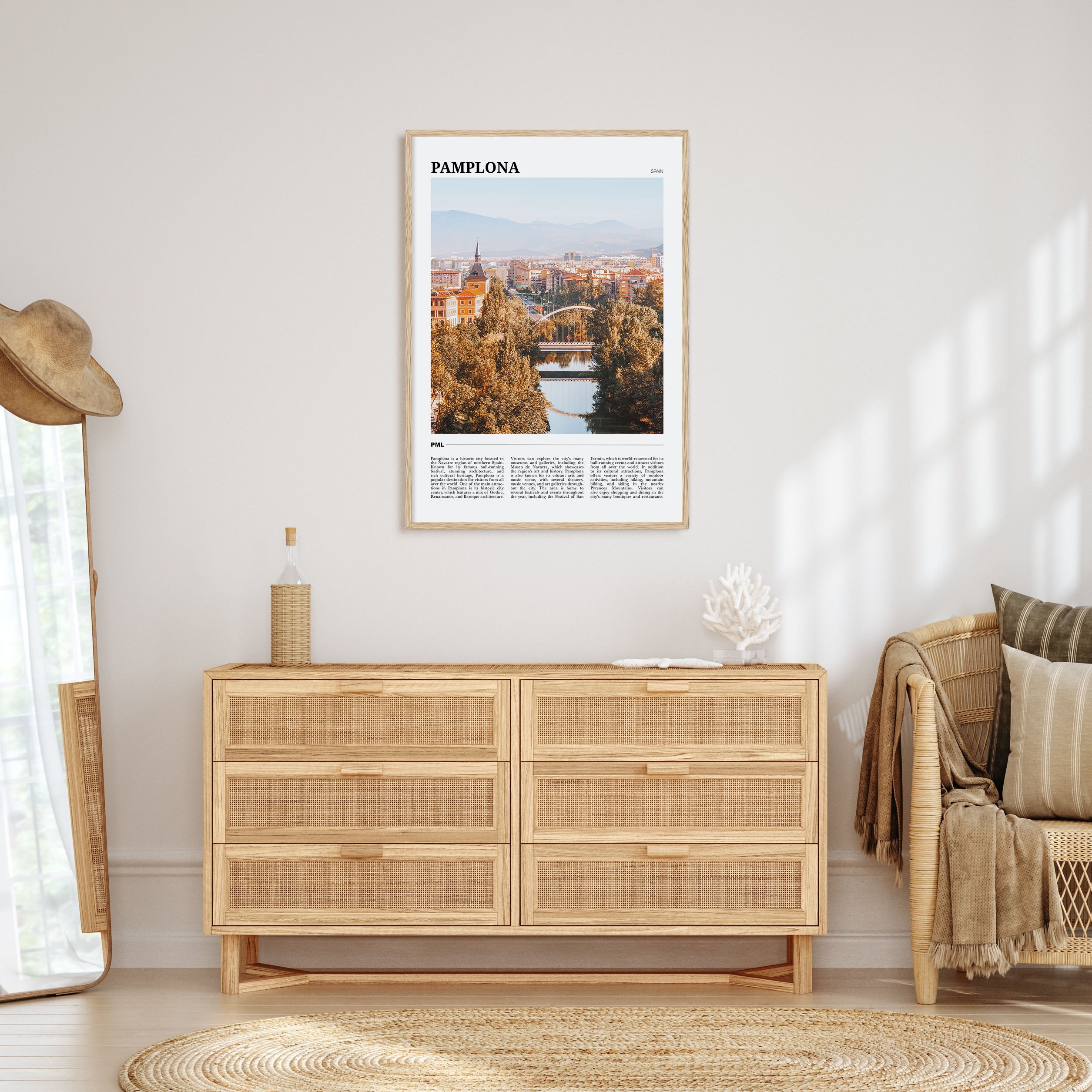 Pamplona Travel Color Poster