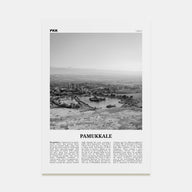 Pamukkale Travel B&W Poster