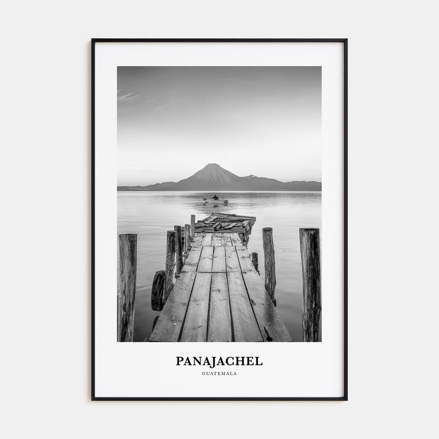 Panajachel Portrait B&W Poster