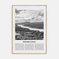 Panama Canal Travel B&W Poster
