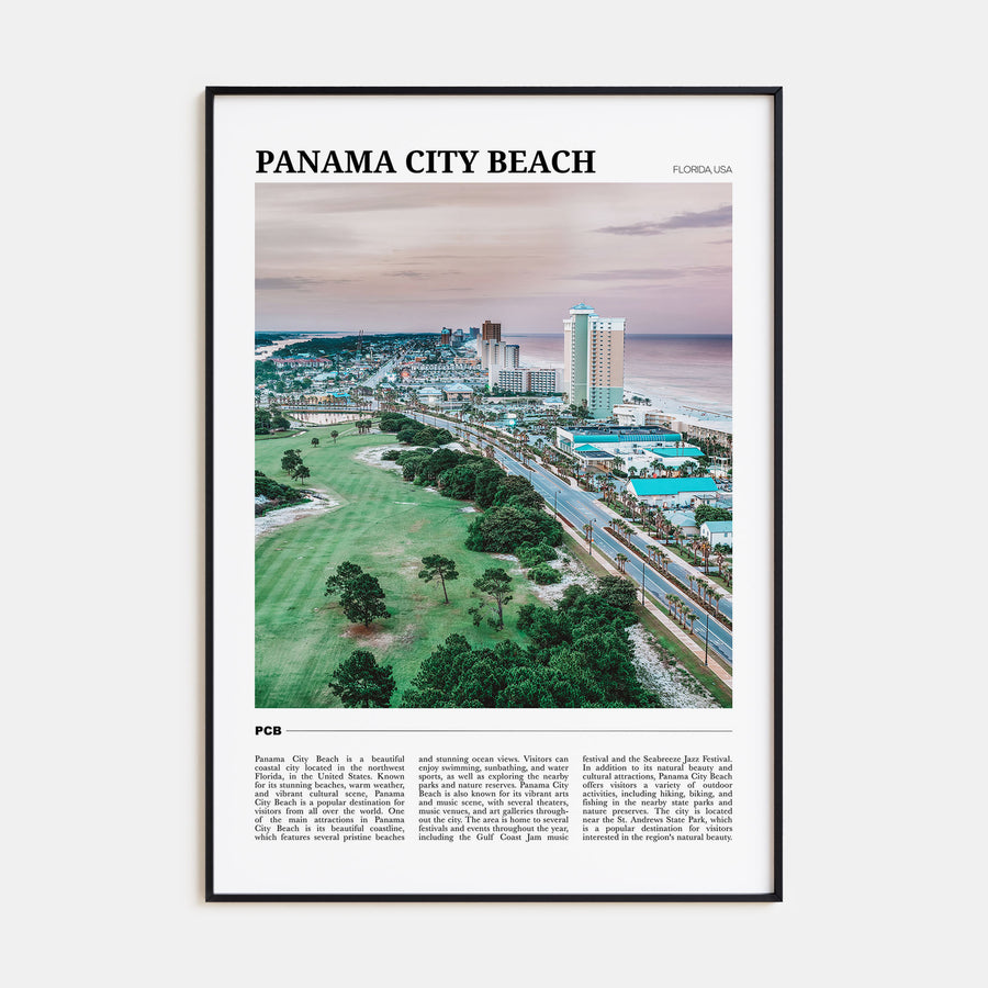 Panama City Beach, Florida Travel Color Poster